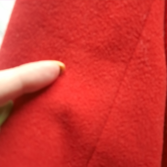 Lauren Ralph Lauren Red Single-Breasted Wool Cashmere Blend Waist Coat 10 - Picture 8 of 9